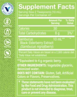 The Vitamin Shoppe The Vitamin Shoppe Sambucus Black Elderberry Extract (16 Fluid Ounces Liquid)