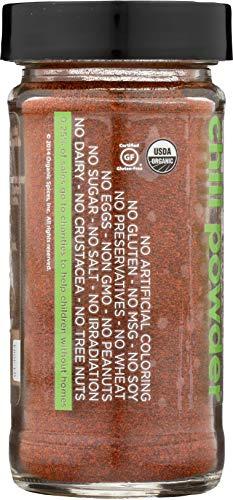 Spicely Organics Spicely Organic Chili Powder 1.70 Ounce Jar Certified Gluten Free