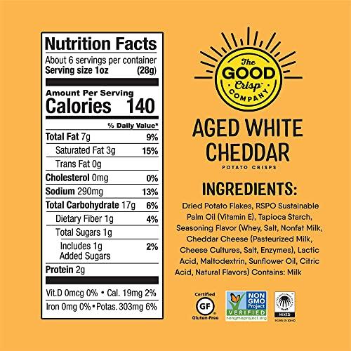 The Good Crisp Company The Good Crisp Company, Potato Chips Variety Pack, 5.6 Ounce Canisters, Pack of 4 (Variety Pack) Non-GMO, Allergen Friendly, Potato Chip Snack Pack, Gluten Free Snacks