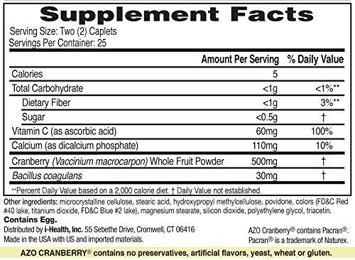 AZO AZO All Natural Concentrated Cranberry Tablets, 50 Count (Pack of 3)