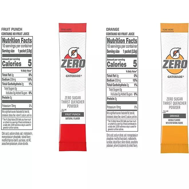 Gatorade Gatorade G Zero Powder Variety Pack - 40 count - Sugar-Free Hydration with Essential Electrolytes