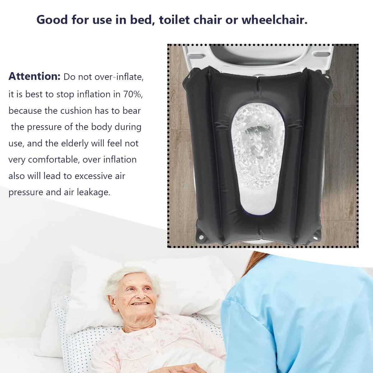 HXCH HXCH Inflatable Cushions - Elderly Nursing Seat Pad for Bedridden Disabled for Pain Relif, Fit for Toilet Chair &Wheelchair, Breathable & Comfort