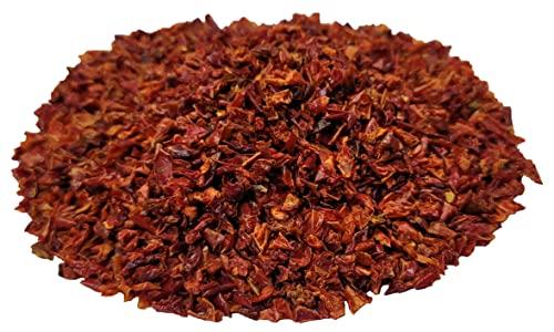 Naturejam Red BELL Peppers 1 Pound Bulk Bag-Heat Sealed to Maintain Freshness-Crushed & Dried Spice Seasoning