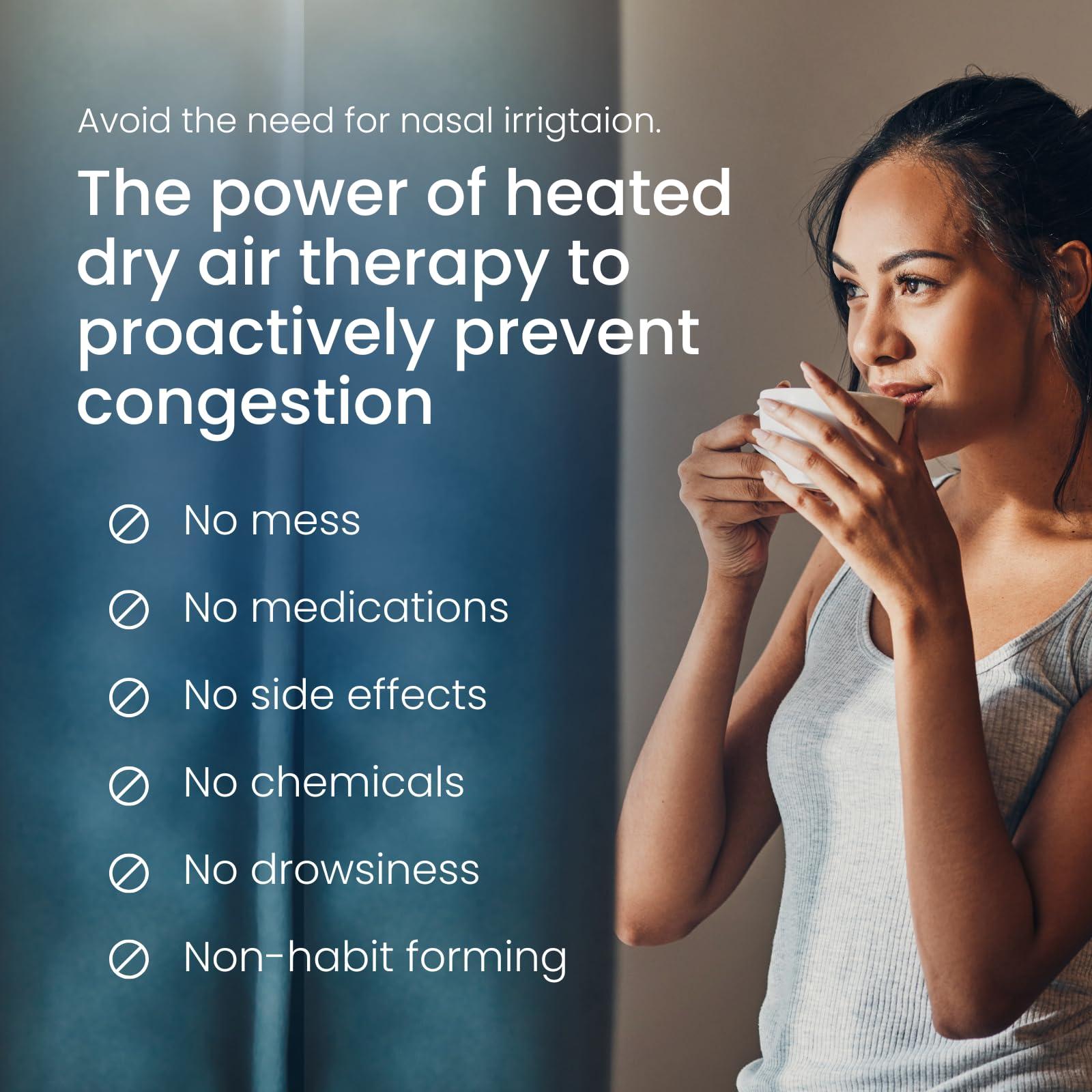 SinuSauna SinuSauna Heated Dry Air Therapy Mask | Congestion Relief | Cold Symptom Relief | Sinusitis Relief | Allergy Relief | Mess-Free | Avoid Nasal Irrigation | Promotes Easy Breathing | No Side Effects