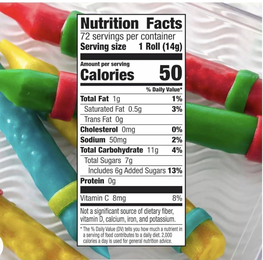 Express Minds llc Fruit Roll-Ups Fruit Snacks Variety Pack Strawberry & Tropical Tie Dye | Gelatin & Gluten Free (0.5 oz., 72 pk.)