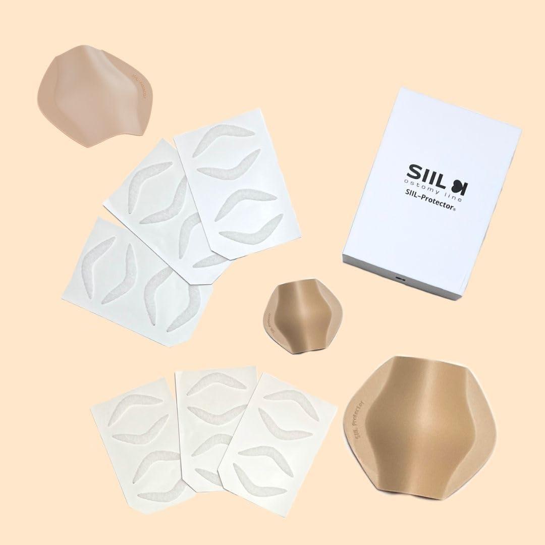 SIIL SIIL Stoma Guard Shield (Beige) for Ostomy bags | Protect your Colostomy Bags & Ileostomy supplies with Stoma Protector | Stoma Cover - Made In Europe