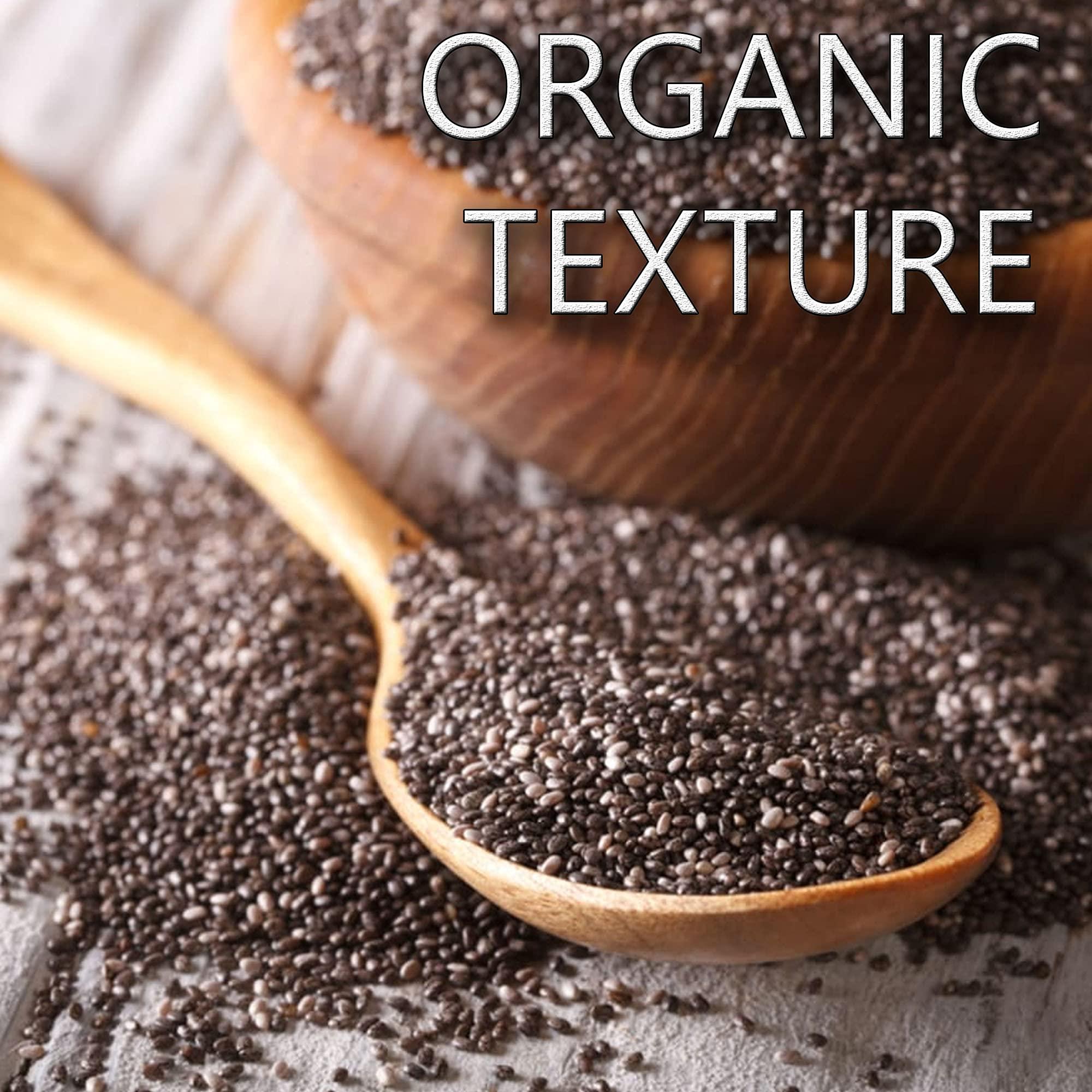 NY Spice House NY Spice Shop Raw Black Chia Seeds All Natural Dried Herbal Seeds Bulk - Versatile & Flavorful Extract (1.5 Pound)