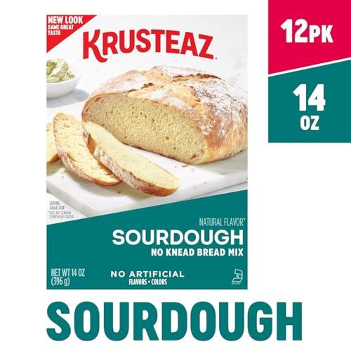 Krusteaz Krusteaz Sourdough Bread Mix, No Knead and Easy To Make, 14-ounce Boxes (Pack of 12)