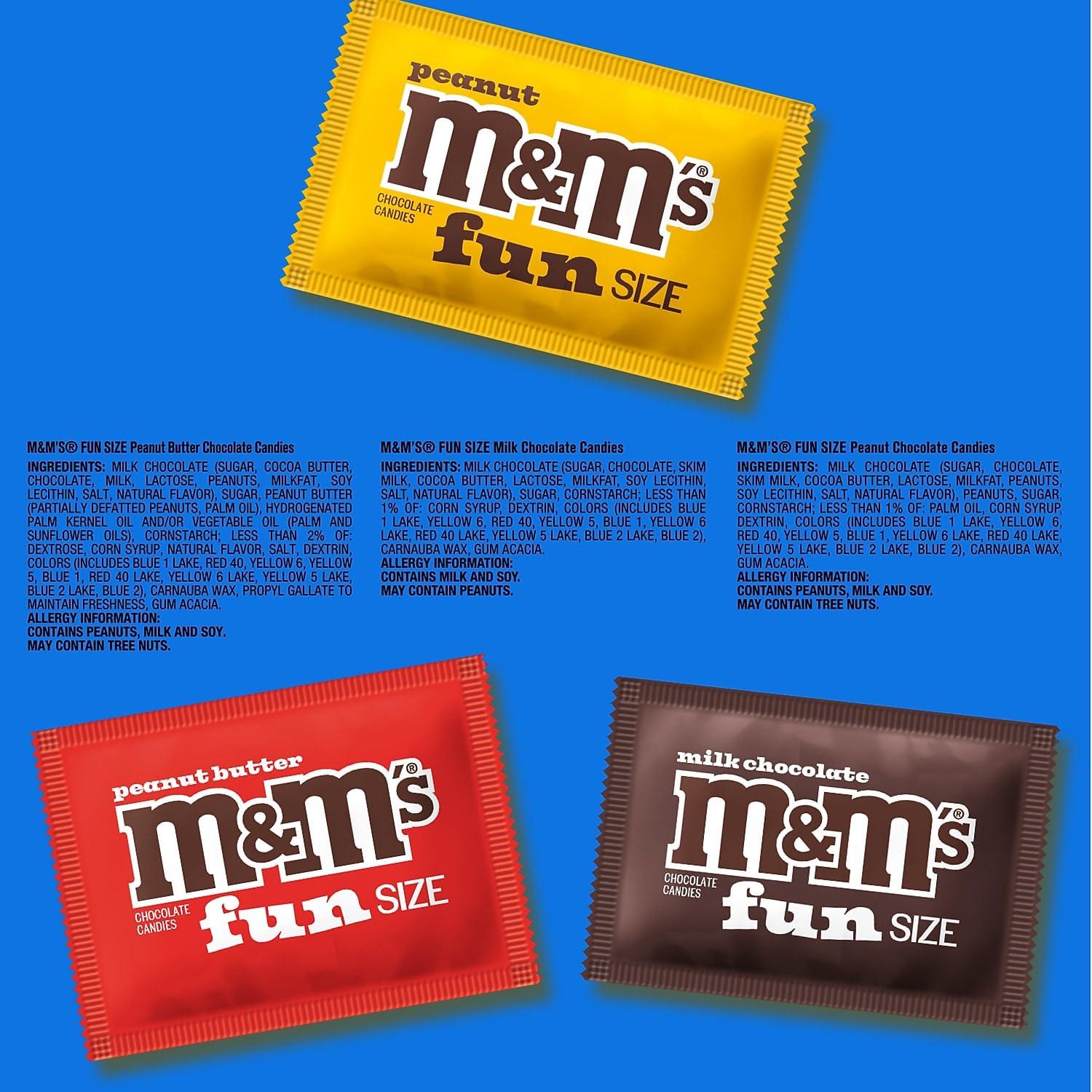 Mars M&M'S Fun-Size Milk Chocolate Candy Pack, 19.41 oz., 35 Pieces (460668)