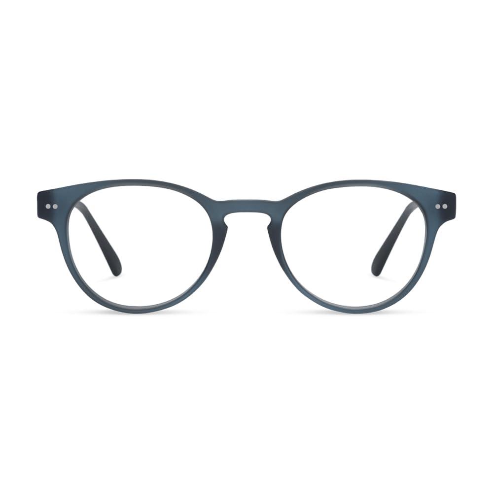 LOOK OPTIC LOOK OPTIC Abbey Reader - Stylish Unisex Ultra-lightweight Reading Glasses with Scratch-Resistant, Prescription-Quality (Full Magnification - Not Progressives) 3.00, Navy