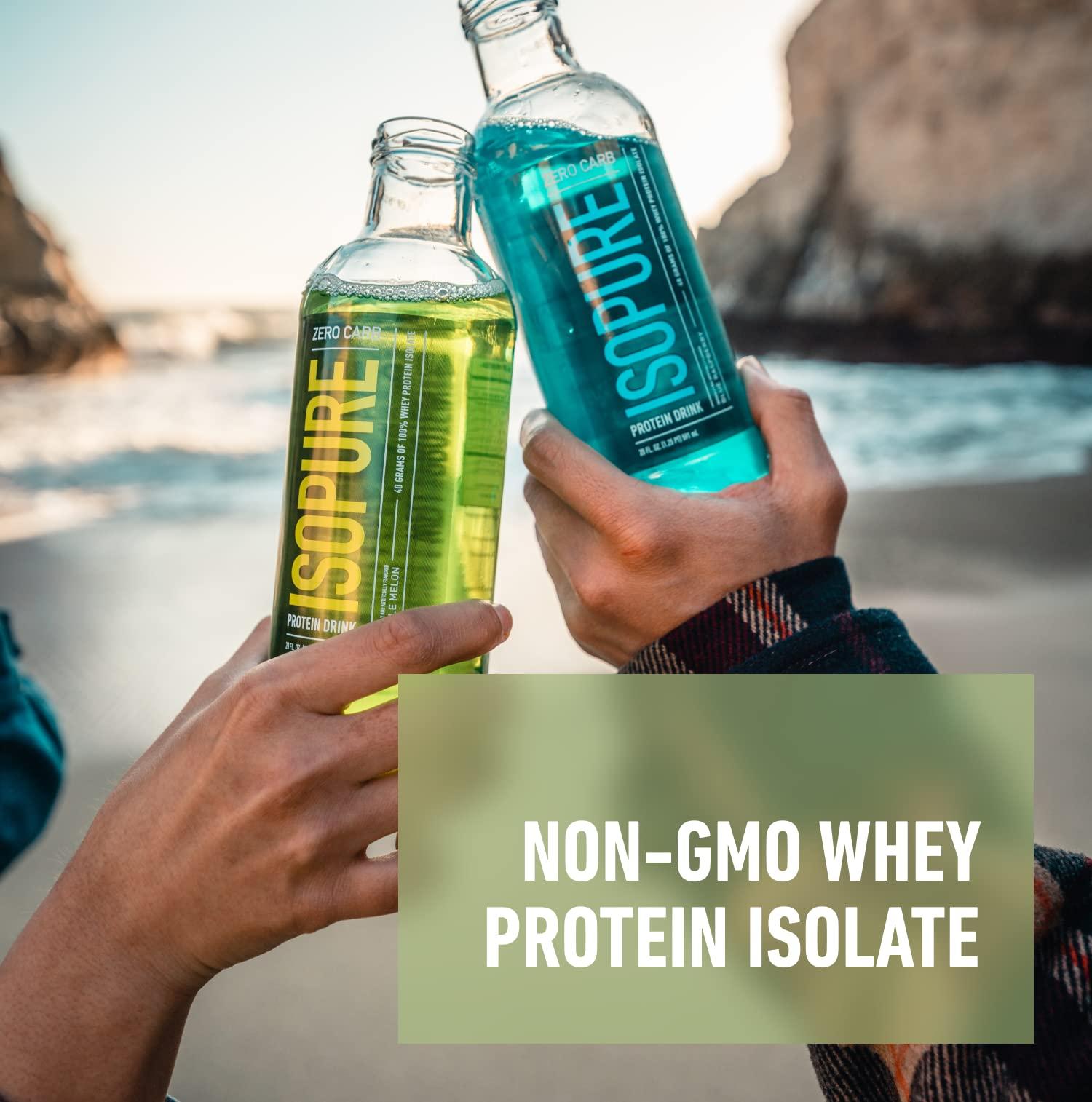 Isopure Isopure Zero Carb 32g Protein Ready-to-Drink, Whey Protein Isolate, Green Tea, 16 Fl Oz (12 Bottles)