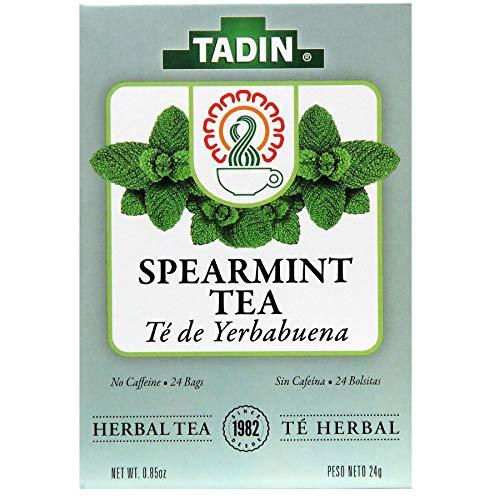 TADIN Tadin Spearmint Tea, Helps Relieve Stomach Pain and Indigestion, 24 Count (Pack of 3)