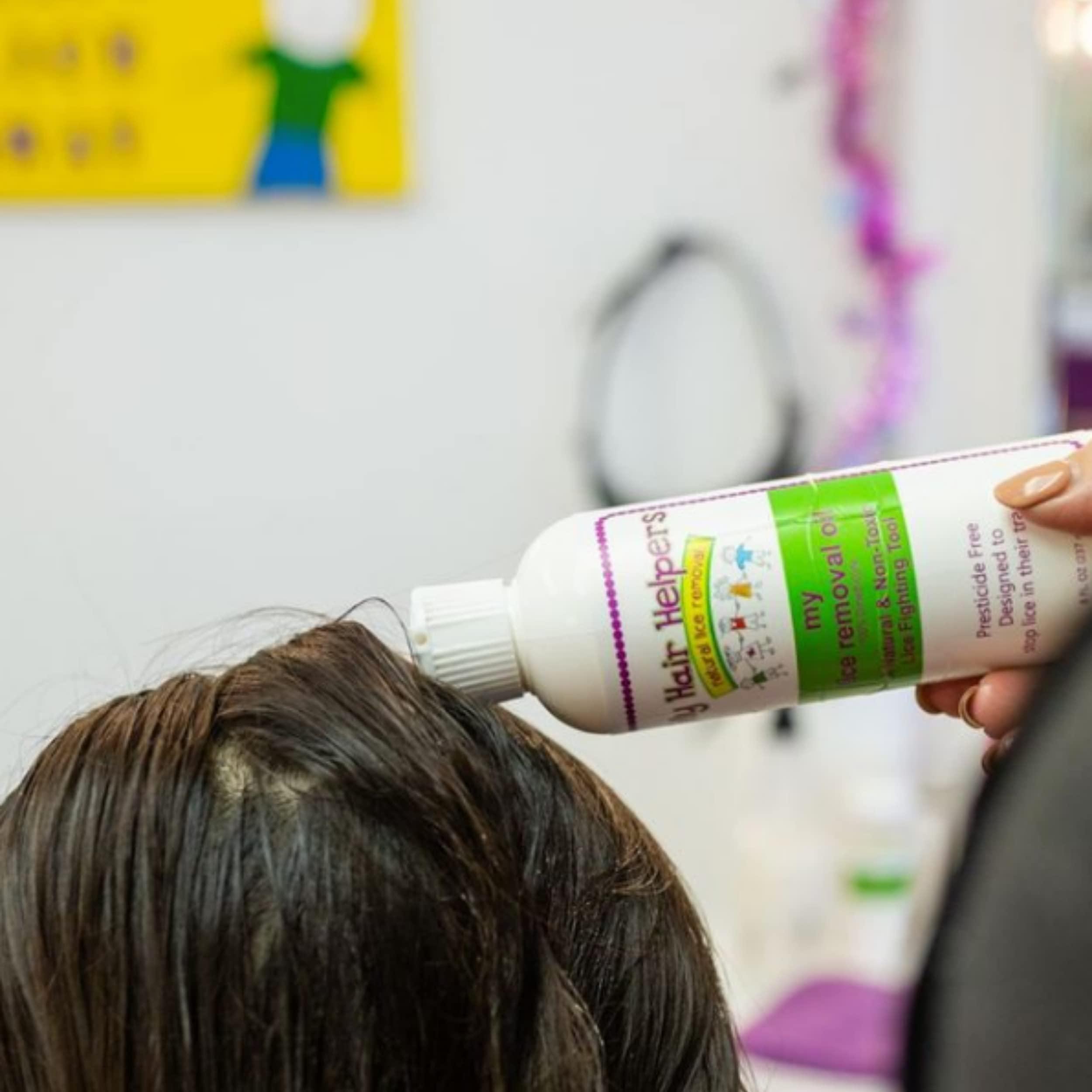 MY HAIR HELPERS NATURAL LICE REMOVAL My Hair Helpers Dimethicone Oil for Lice and Nits, Traps Bugs and Their Eggs, 16 fl Ounces, Works on 2-3 Kids