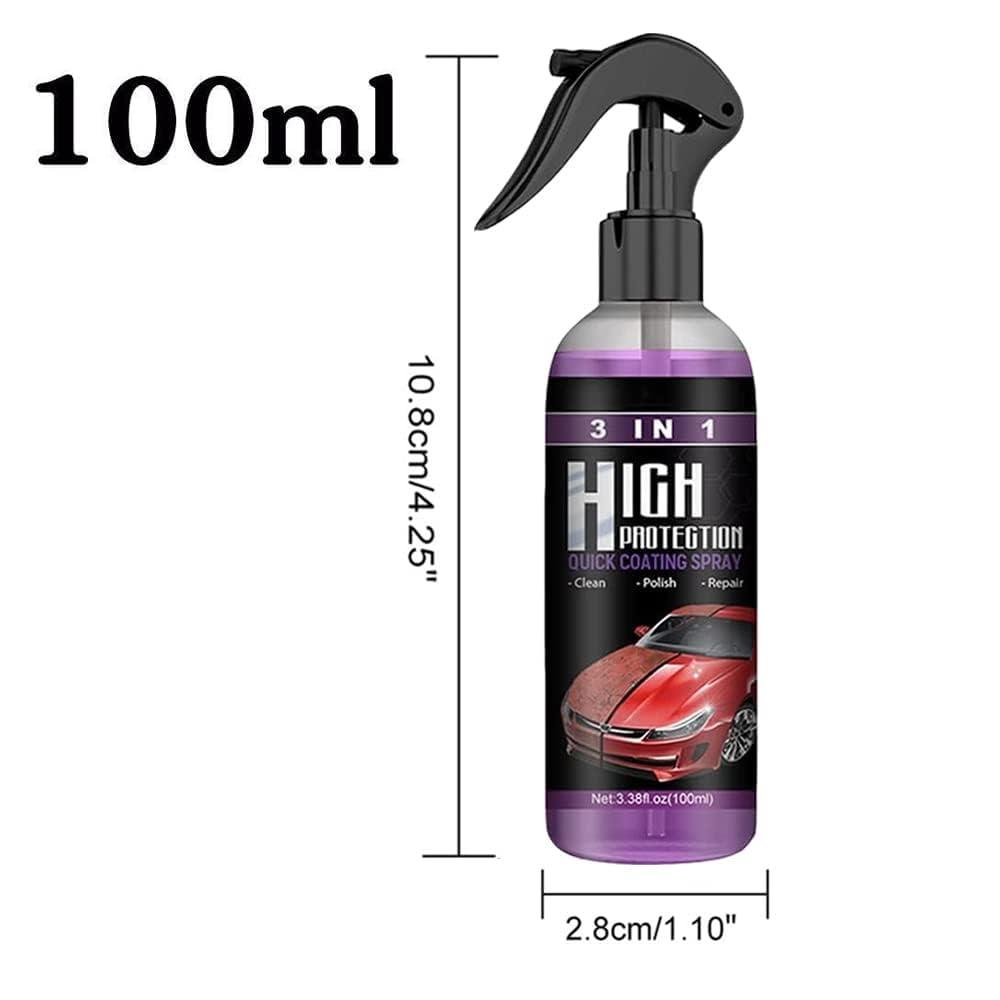 Jonissi 3-in-1 Car Coating Spray, Qpcases 3 in 1 High Protection Quick Car Coating Spray, High Protection 3 in 1 Spray, 3 in 1 Ceramic Car Coating Spray, Kreypo Ceramic Coating (1PC-30ML)
