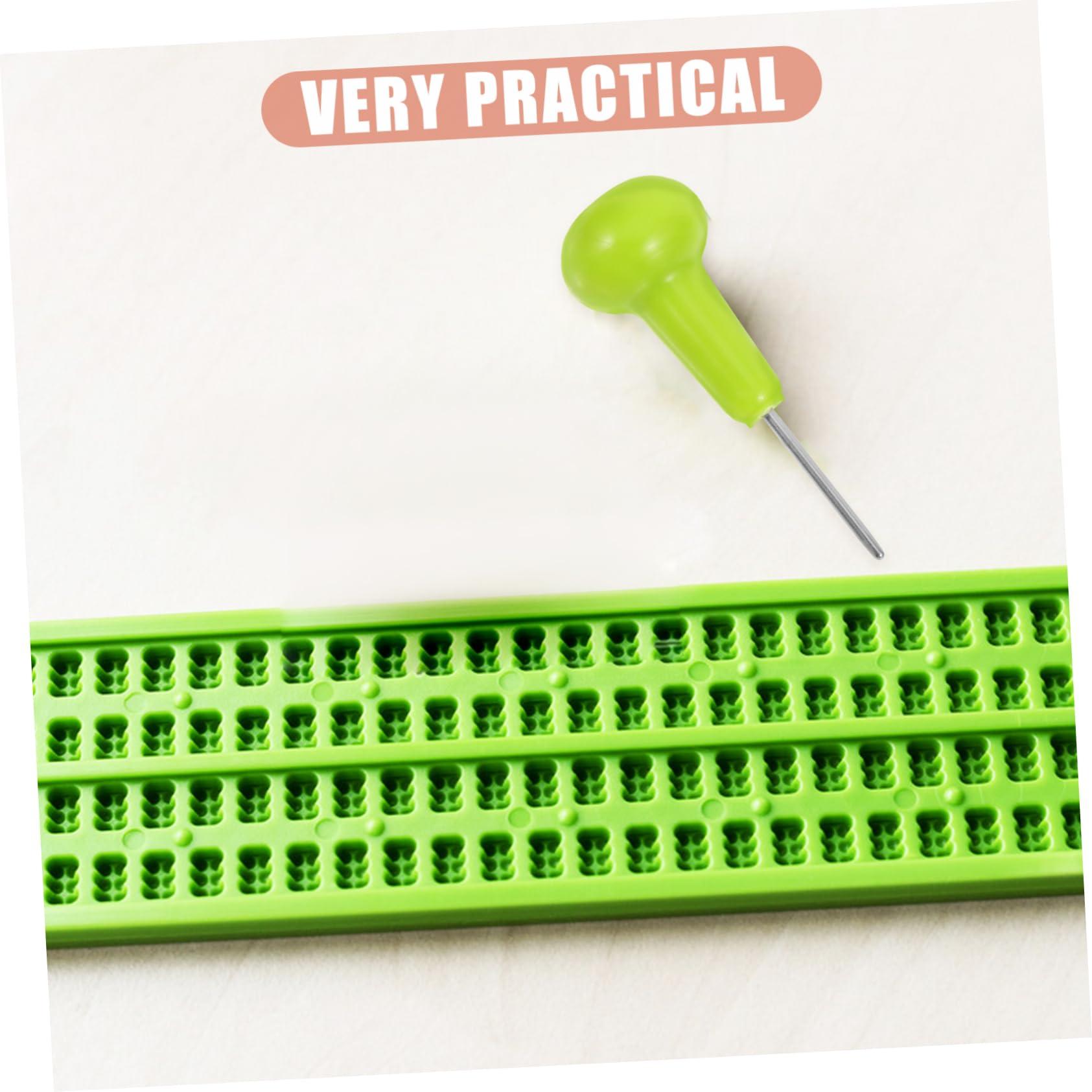 Gatuida Gatuida Blind Writing Pen Portable Braille Stylus for Blind Learning at Home Braille Writer Pens Braille Teaching Braille Writing Tool for Blind Visually Impaired Pen Spring Plastic