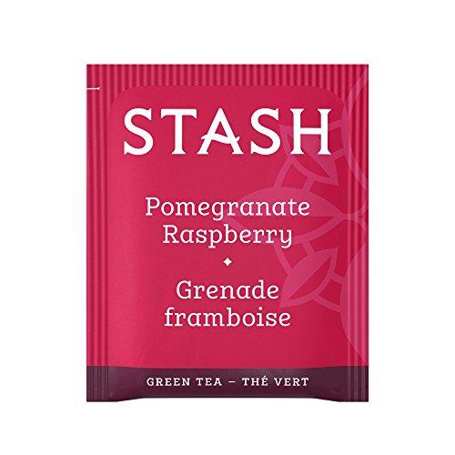 Stash Stash Tea Pomegranate Raspberry Green Tea - Caffeinated, Non-GMO Project Verified Premium Tea with No Artificial Ingredients, 30 Count (Pack of 6) - 180 Bags Total
