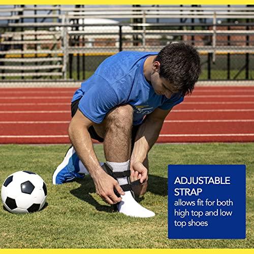 Brace Direct Brace Direct Semi-Rigid Active Ankle Brace Stabilizer for Sprain Support and Protection for Volleyball, Basketball, Football and more - Men and Women