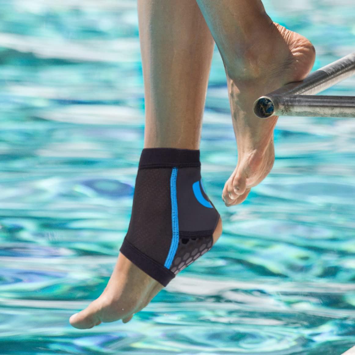 Nvorliy Nvorliy Ankle Brace for Swimming, Aquatic, Scuba Diving, Surfing, Paddle Boarding, Water Sports or Injury Recovery, Neoprene Compression Ankle Wrap & Foot Support for Women & Men (X-Large)