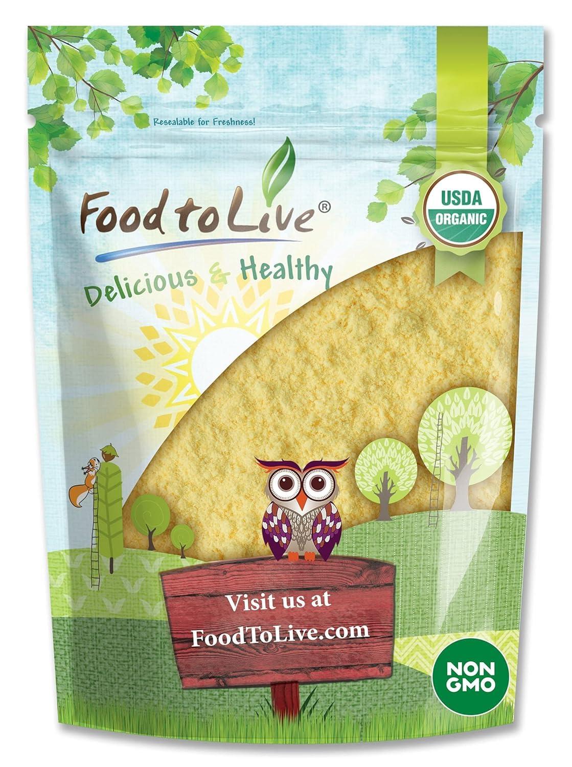 Food to Live Food to Live Organic Orange Powder, 5 Pounds Non-GMO, Made from Raw Dried Citrus Fruit, Unsulfured, Vegan, Bulk, Great for Baking, Juices, Smoothies, Contains Maltodextrin, No Sulphites