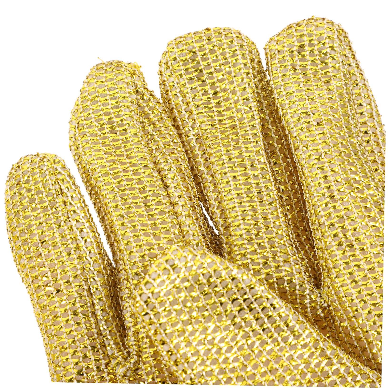 COLLBATH COLLBATH Dishwashing Gloves Long Dishwashing Gloves Kitchen Dish Wash Gloves Multi-purpose Cleaning Gloves Reusable Gloves for Cleaning Silver Wire [1 Pair]