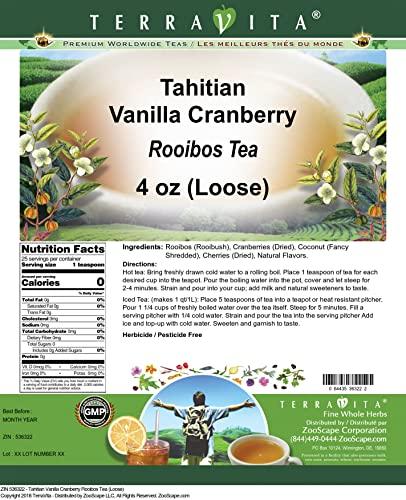 TerraVita Tahitian Vanilla Cranberry Rooibos Tea (Loose) (4 oz, ZIN: 536322)