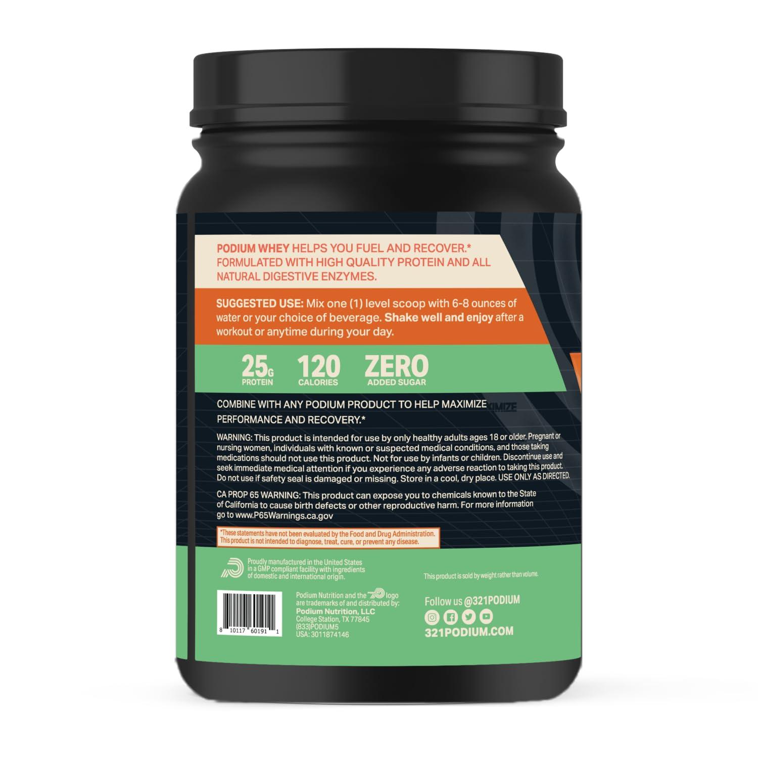 Podium Nutrition Podium Nutrition, Whey Protein Powder, Caramel Apple