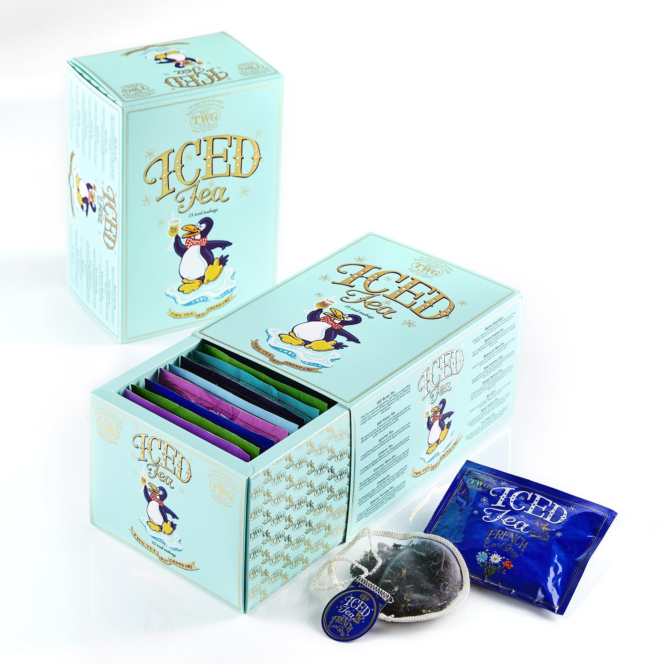 TWG Tea TWG Tea | Summer Holiday Iced Teabag Sampler | 15 Iced Hand Sewn Cotton Tea Bags | Gift Set