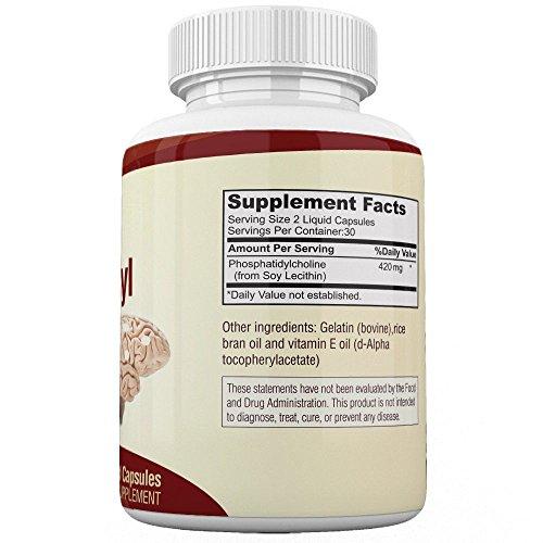 Botanica Research PhosphatidylCholine Complex an All-Natural Nootropic Formula for Brain Health, Liver & Cognitive Support - 60 Phosphatidyl Choline Capsules by Botanica Research