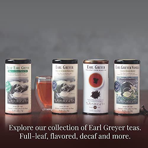 The Republic of Tea The Republic of Tea Earl Greyer Black Tea Tin, 50 Tea Bags, Naturally Caffeinated