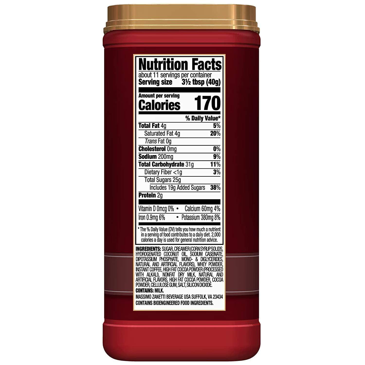 Hills Bros Hills Bros. Instant Cappuccino Mix, Double Mocha 16 Ounces- Frothy, Decadent Cappuccino with a Deep, Rich Chocolate Flavor (Pack of 3)