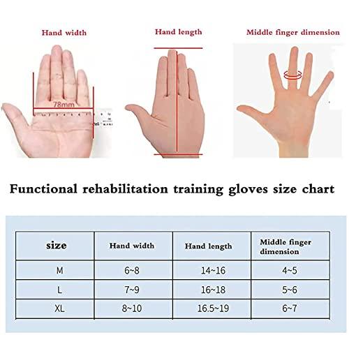 Susisang Both Hands Rehabilitation Robot Gloves Electric Glove Finger Orthoses Soft Resting Hand Splint for Flexion Contracture LCD Touch Screen/Timing/Intensity Can Be Adjusted (M)