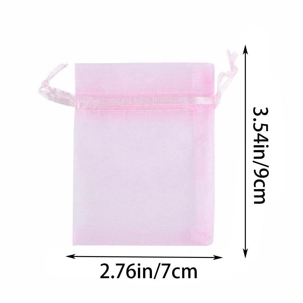 ST4U Organza Bags 50pcs Small Jewelry Pouches Gift Bags Drawstring Bags Mesh Sachet Bags for Wedding Favour Party Gift Candy Packing