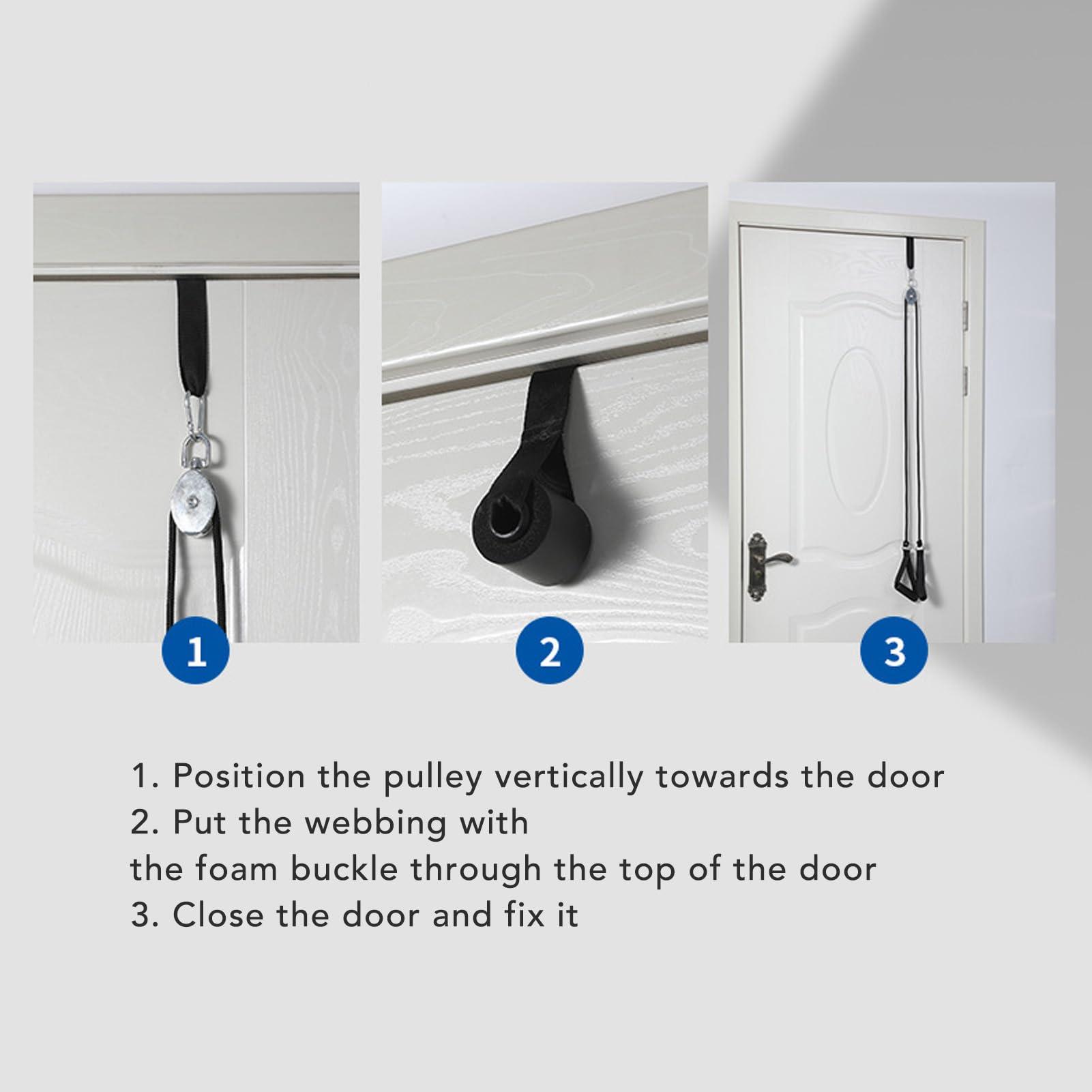 Horoper Shoulder Pulley, Overdoor Shoulder Exercise Pulley for Assisting Rehabilitation Physical Therapys for Hemiplegia Stroke Rotator Cuff Recovery Improve Flexibility Stretching Range of Motion