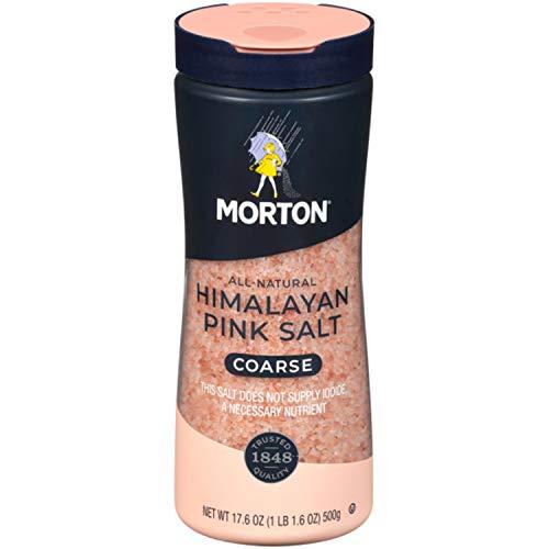 Morton Morton All-Natural Himalayan Pink Salt, Coarse, 17.6 Ounce (Pack of 6)