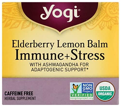 Yogi Tea Yogi Tea Organic Lemon Balm Elderberry Immune Stress Tea, 16 CT