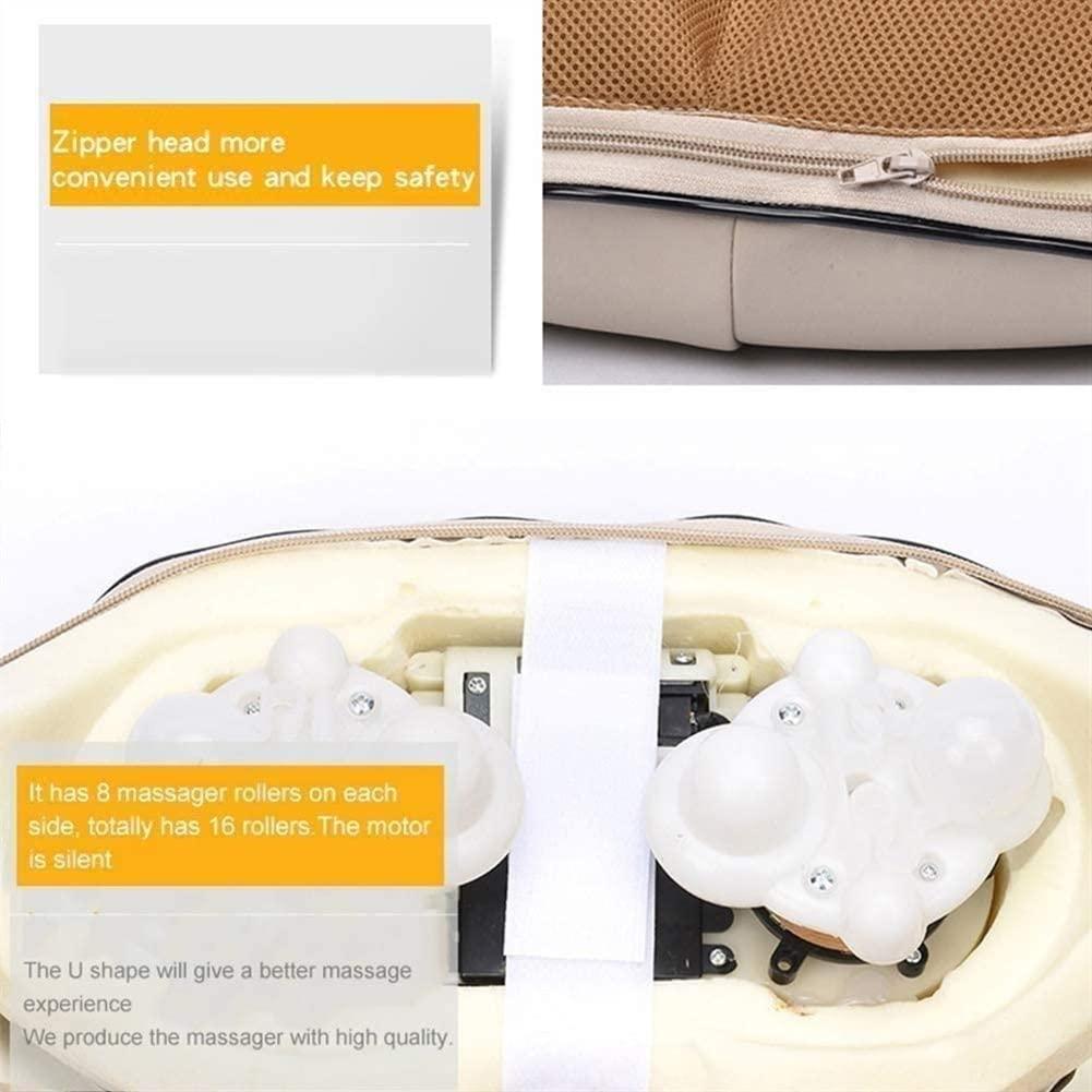 SMSOM SMSOM Back and Neck Massager - Electric Deep Kneading Massage with Heat - Massage for Muscle Relief, Tired Back, Neck, Shoulder & Legs