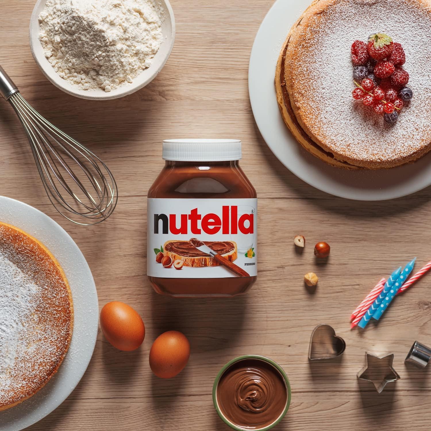 Nutella Nutella Hazelnut Chocolate Spread, 1kg/35.3 oz, (6 pack) {Imported from Canada}