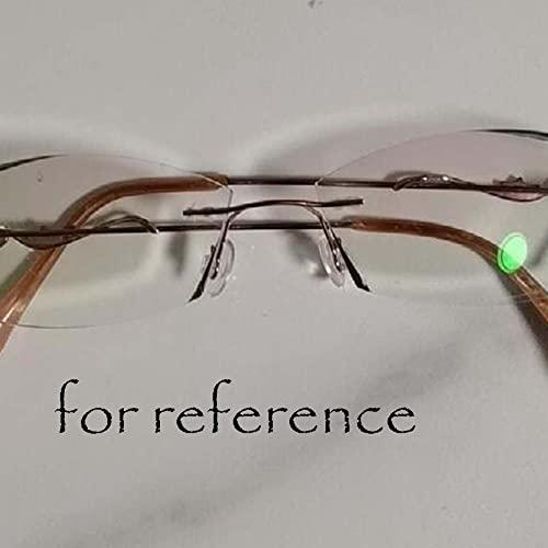 Panda Legends 1 Piece Metal Eyeglasses Nose Bridge Replacement for Rimless Glasses, Purple