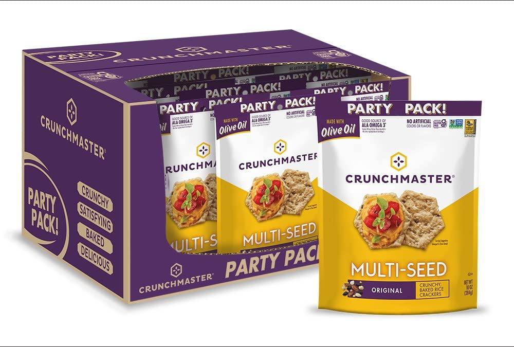 Crunchmaster Crunchmaster Gluten-Free Multi-Seed Original Cracker Party Pack 9oz.(Pack of 12)