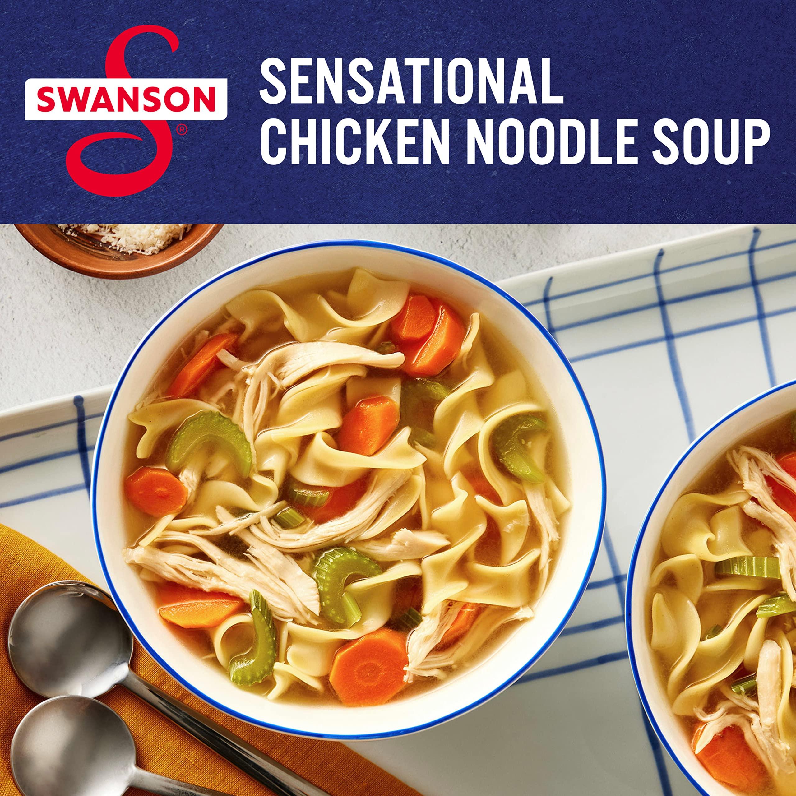 Swanson Swanson Natural Goodness Lower Sodium Chicken Broth, 32 oz Carton (6 Pack)