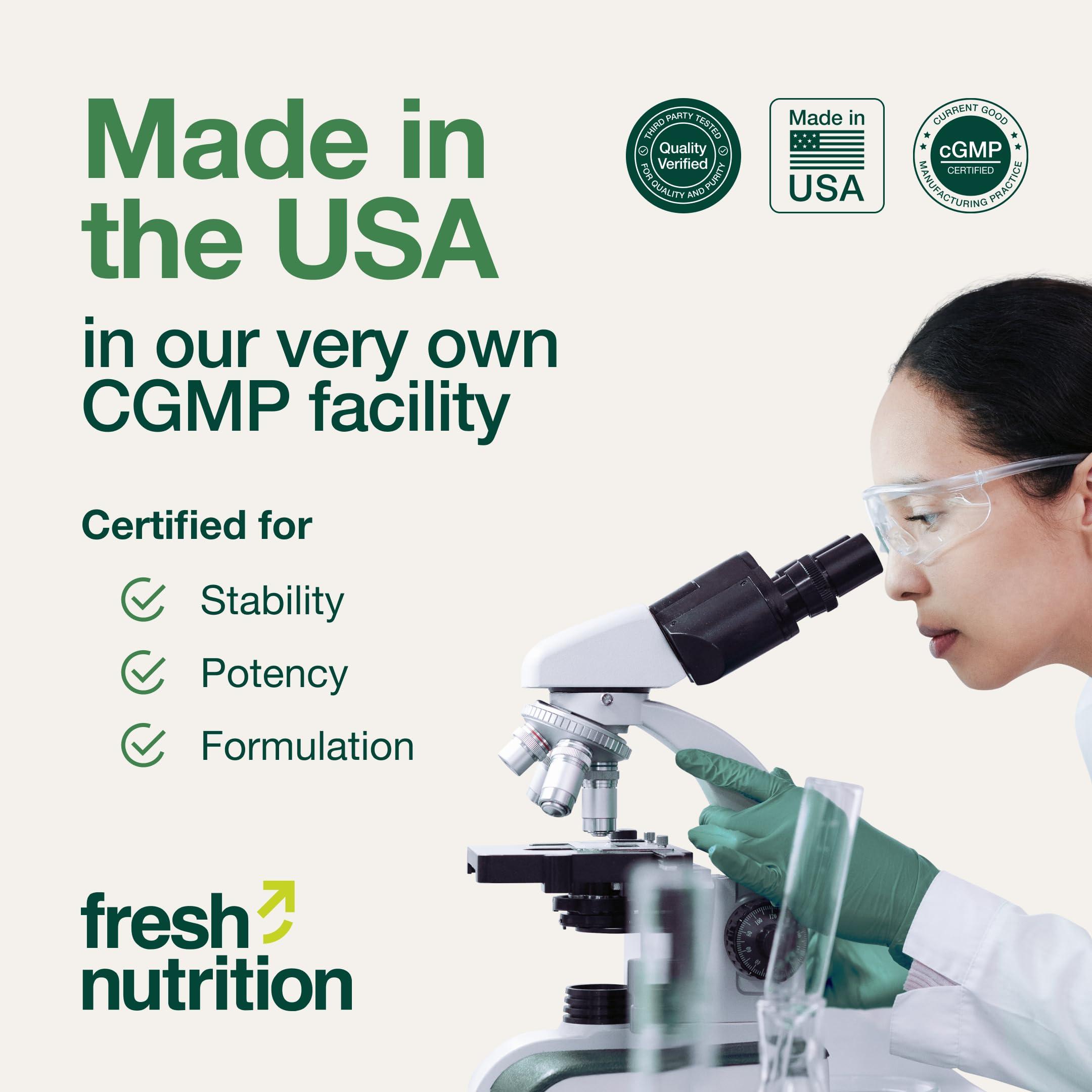 Fresh Nutrition Resveratrol Supplement - Trans-resveratrol Extra Strength 750mg - Natural, Pure and Potent Polyphenols Supplement - Vegan, Non GMO, Gluten-free - 90 Capsules