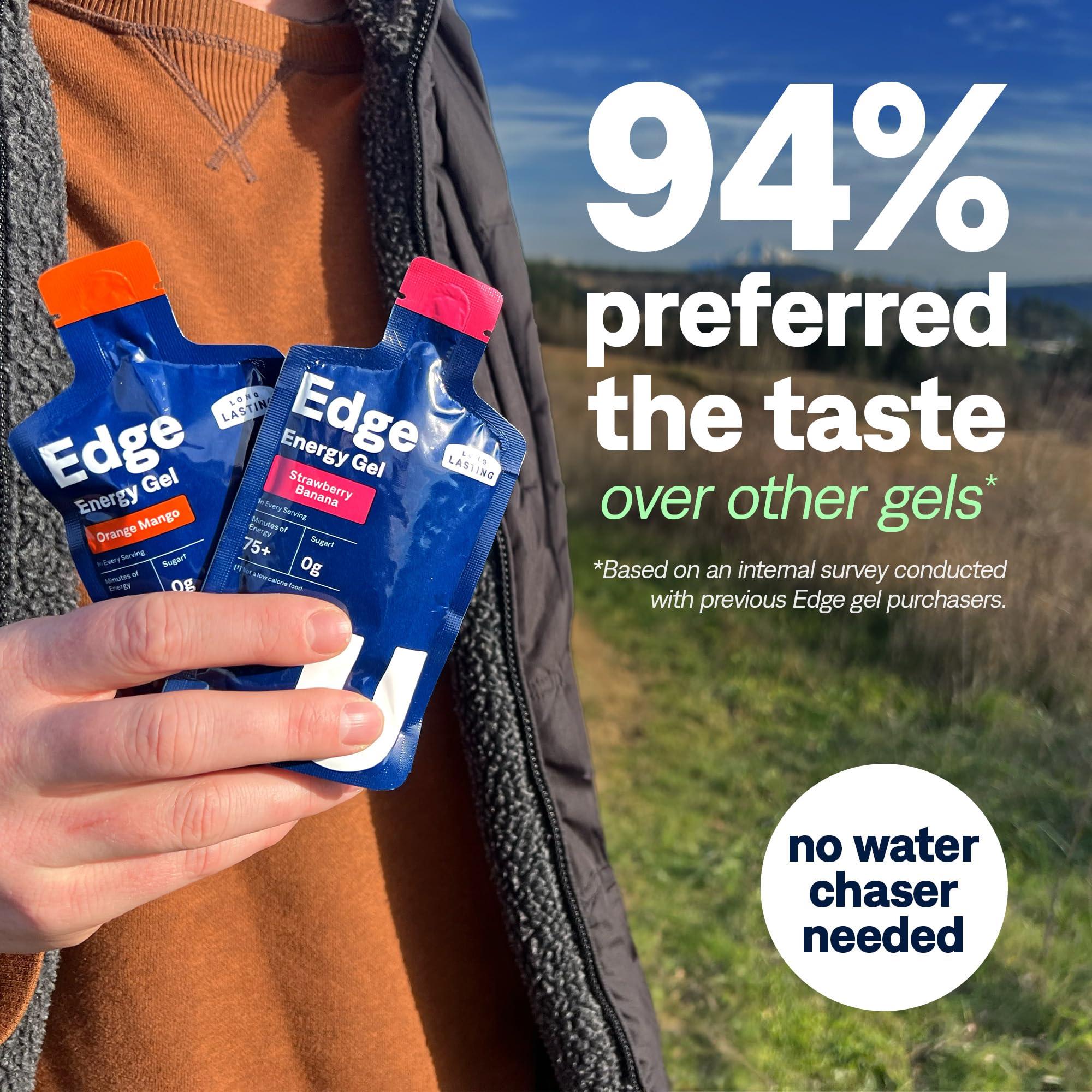 UCAN UCAN Edge Energy Gel Shots, Variety Pack (12, 2 Ounce Packets) for Running, Training, Workouts, Fitness, Cycling, Crossfit | Sugar-Free, Vegan, & Keto Friendly