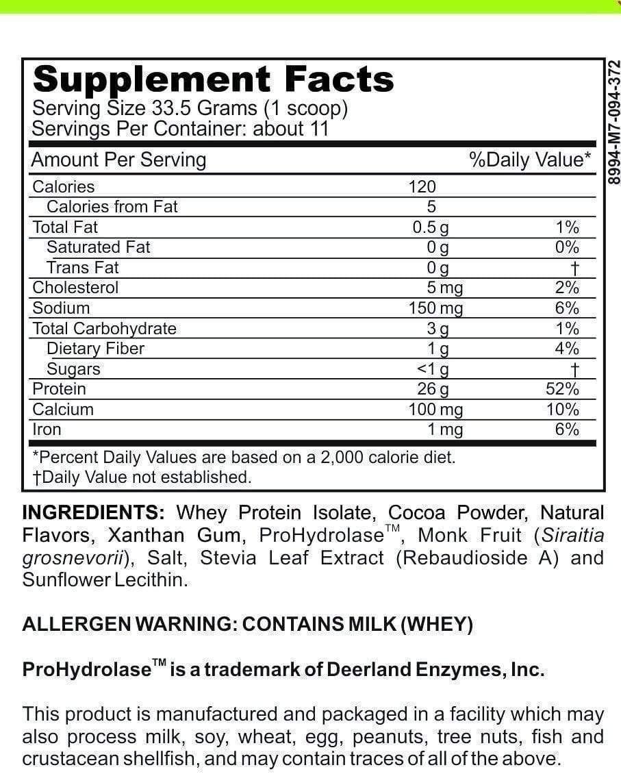 Casa de Sante Low FODMAP Elemental Diet Protein Powder IBS & SIBO GLP1 Keto Paleo|ProHydrolase Digestive Enzymes|Gluten Soy Sugar & Grain Free Low Carb Whey Protein Isolate (WPI) Gut Friendly All Natural Cocoa