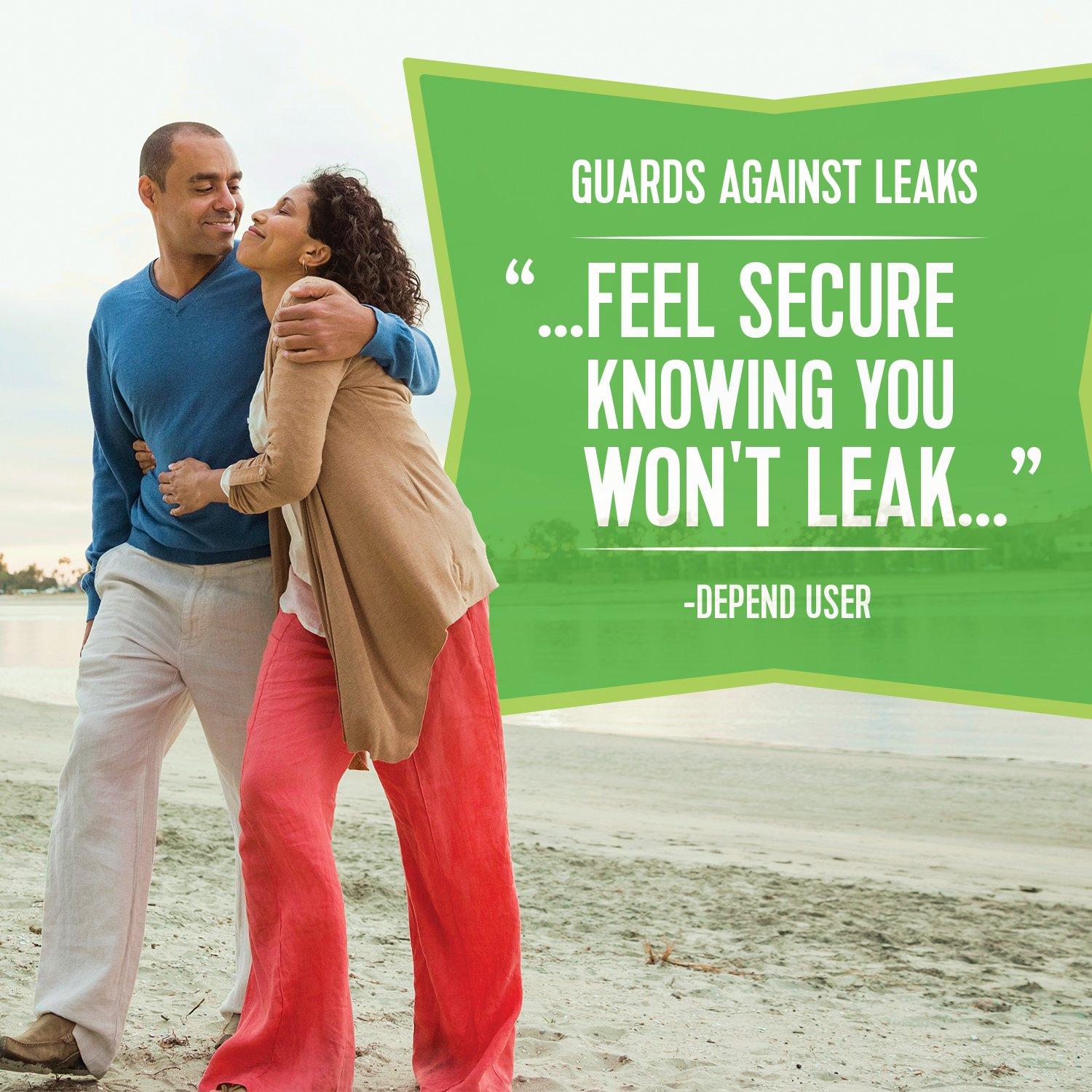 Depend Depend Incontinence Protection with Tabs, Maximum Absorbency, L , 16 ct