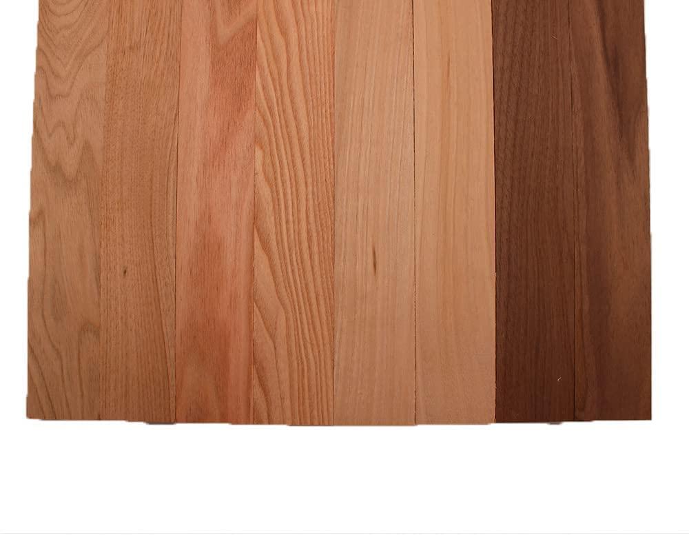 Barrington Hardwoods Barrington Hardwoods Domestic Exotic Variety Pack - Butternut, Coffee Nut, Grey Elm, Walnut - 3/4\" x 2\" (8 Pieces) (3/4\" x 2\" x 48\")