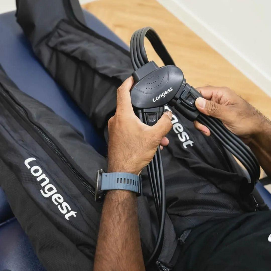 LONGEST LONGEST Lymphedema Pumps Legs Air Compression Recovery Boots Leg Recovery Compression System Machine for Swelling, Circulation & Pain Medium
