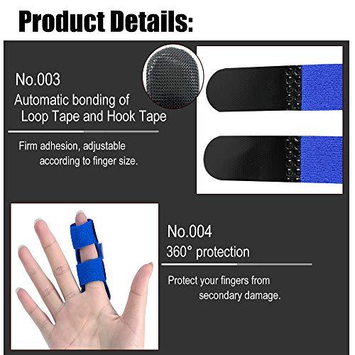NA/ 4Pcs Trigger Finger Splint, Adjustable Finger Brace Splint, Finger Knuckle Support Brace, for Trigger Finger, Finger Sprains, Sports Injuries