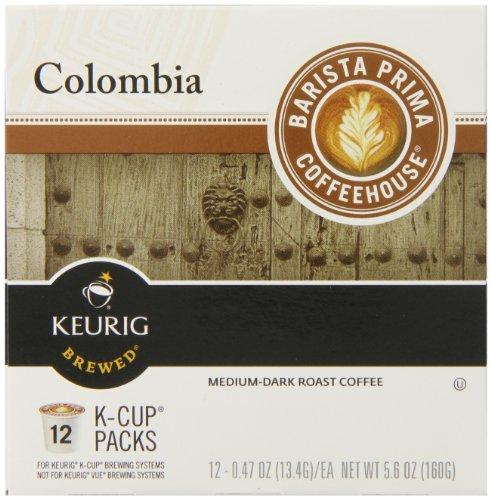 Keurig Barista Prima Coffeehouse Coffee, Keurig K-Cups, Colombia, 72 Count
