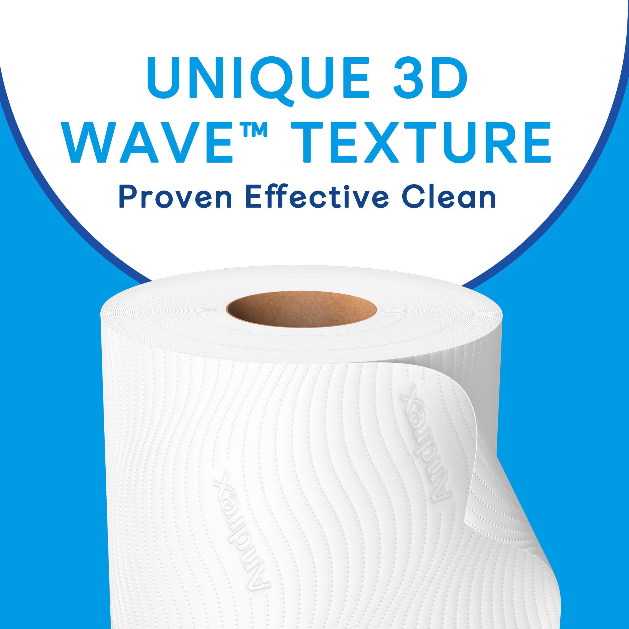Andrex Andrex Classic Clean Toilet Rolls - 24 Toilet Roll Pack - Bulk Buy Toilet Roll - Unbeatable Clean with Unique 3D Wave Toilet Paper, White, 04970613