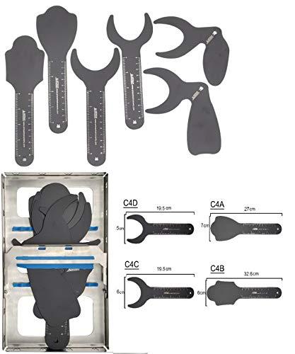 Artman Instruments Photographic Black Contraster 6 pcs in Cassette Autoclavable Dental Orthodontic Oral Cheek retractors Photographic Black Background Backdrop ARTMAN Brand